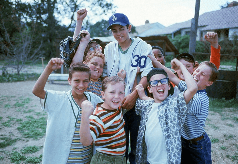 Brandon Quintin Adams, Victor DiMattia, Grant Gelt, Tom Guiry, Chauncey Leopardi, Shane Obedzinski, Patrick Renna, Mike Vitar, and Marty York in 'The Sandlot' (1993)