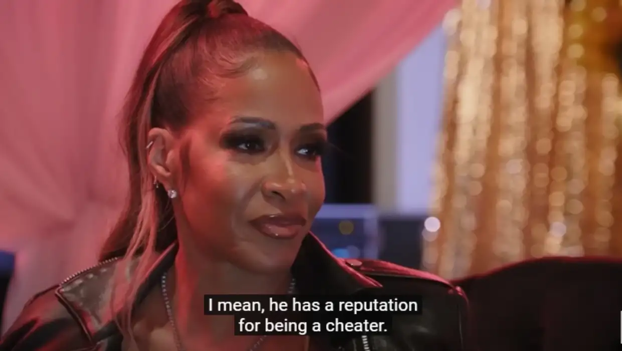 Sheree gets questioned about her relationship with Martell in ‘Love & Marriage: Huntsville’ (YouTube/OWN)