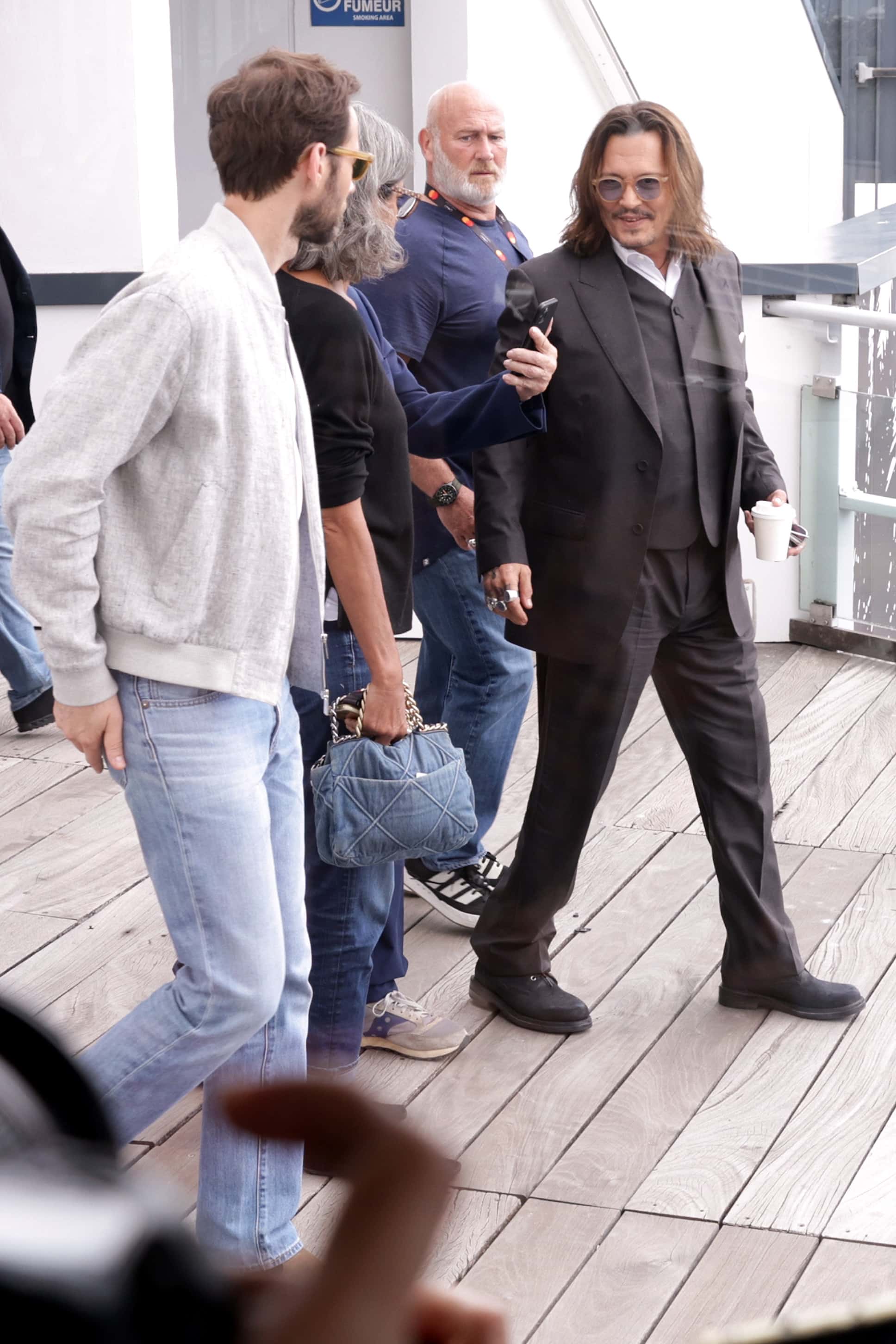 Johnny Depp departs the 