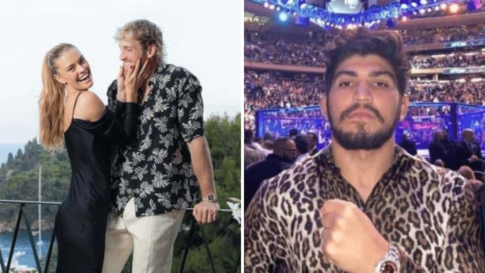 Dillon Danis' feud with Logan Paul took a legal turn as Nina Agdal filed a lawsuit against the fighter (@loganpaul, @dillondanis/Instagram)