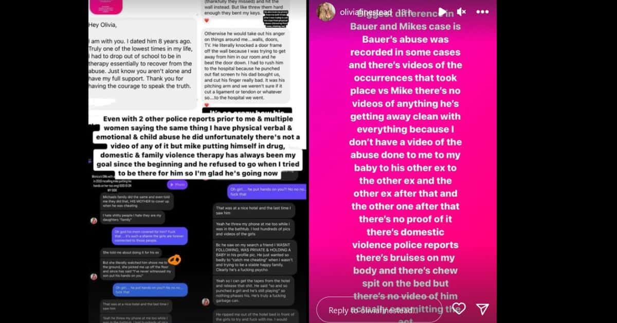 oliviafinestead/ Instagram story screenshot