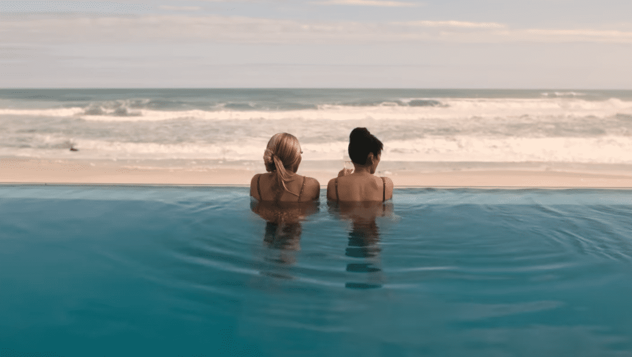 Nandi and Bredna enjoy a weekend getaway before things start to go wrong in 'Fatal Seduction' (YouTube/Netflix)