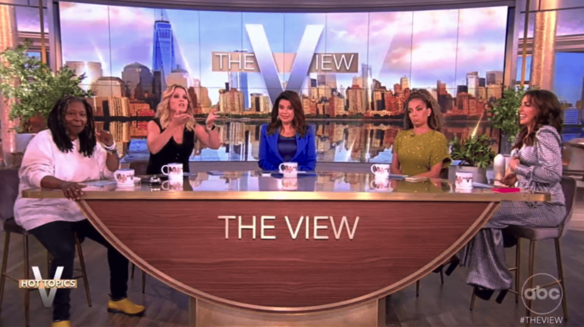 Whoopi Goldberg had to intervene after Sara Haines, Ana Navarro, Sunny Hostin and Alyssa Farrah Griffin went a little overboard with NSFW comments about 'Naked Attraction' (ABC)                     