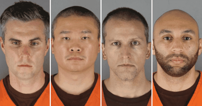 Thomas Kiernan Lane, Tou Thao, Derek Chauvin and J. Alexander Kueng (Hennepin County Sheriff's Office)
