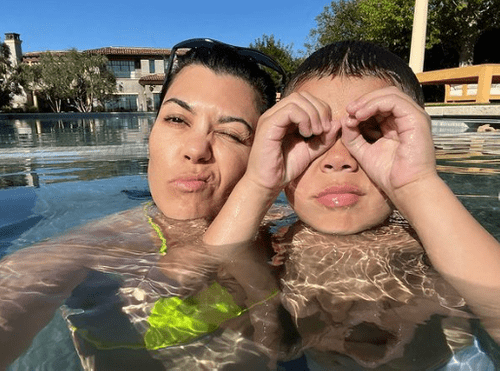 Kourtney Kardashian shares her 8 year old son, Reign Aston with ex, Scott Disick (Instagram/@kourtneykardashian)