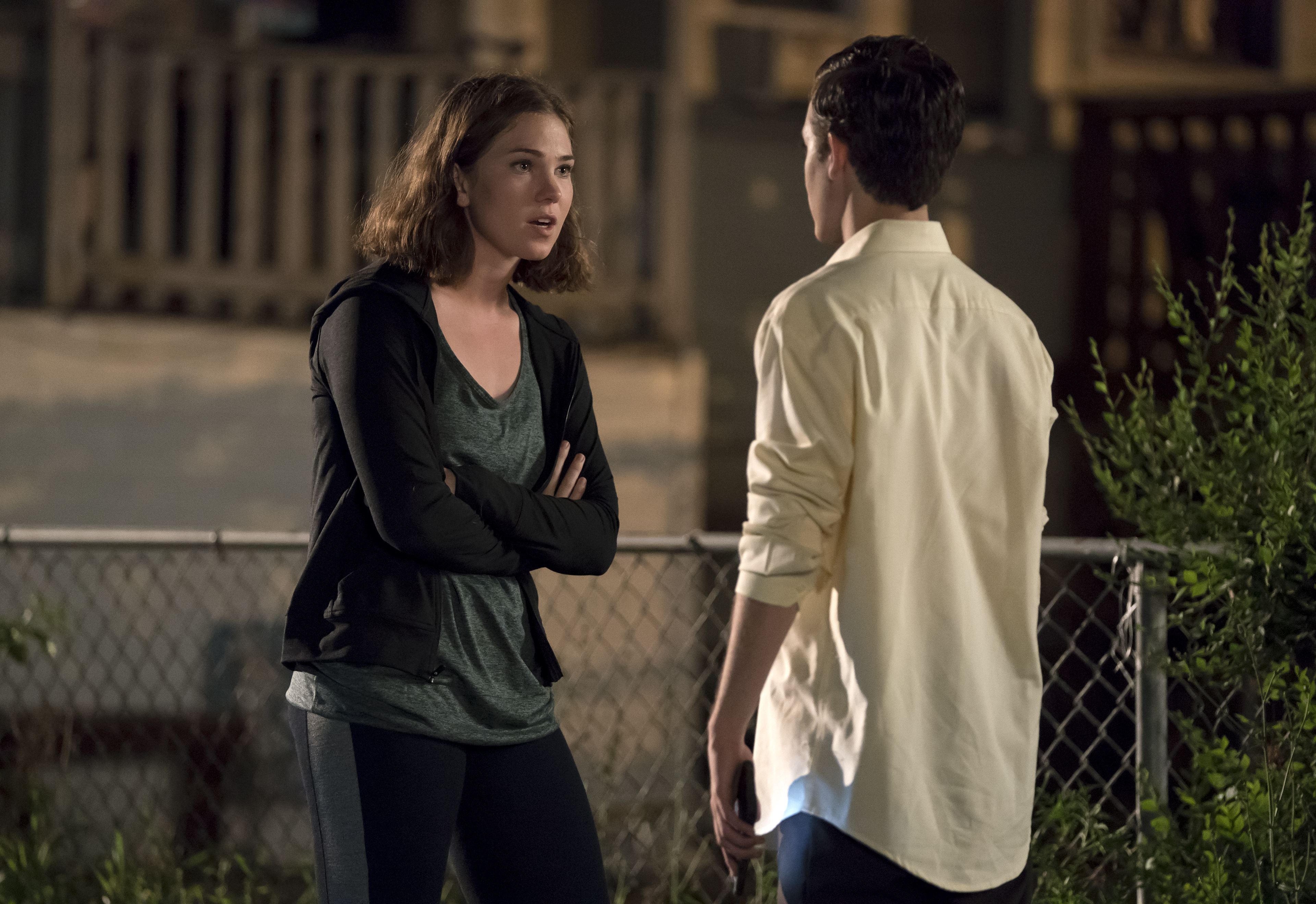 Jess in a scene from Shameless.