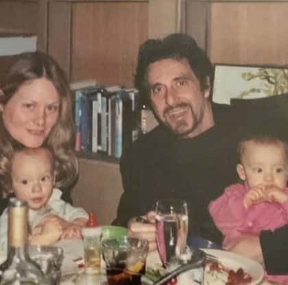 D'Angelo and and Pacino initially sought in vitro fertilization in 1997, which resulted in the birth of their twins Anton and Olivia in 2001. (Beverly D'Angelo/Instagram)