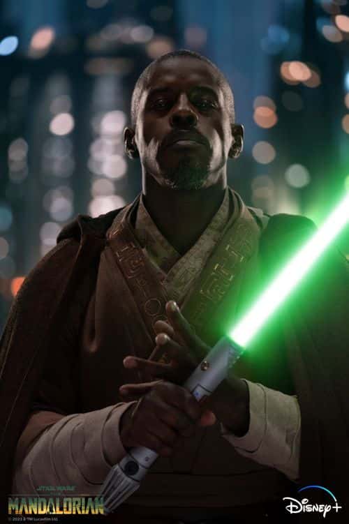 Official poster of Ahmed Best as Jedi Kelleran Beq in ‘THE MANDALORIAN’ Season 3