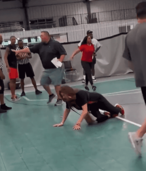 A mass brawl ensued inside the Score OKC sports center in Edmond (@RaphealDavis3/Twitter)