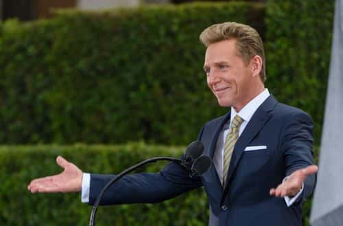 In this handout photo provided by the Church of Scientology, David Miscavige, Chairman of the Board Religious Technology Center and ecclesiastical leader of the Scientology religion dedicates a new Church of Scientology November 19, 2016 in San Diego, California.