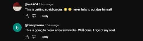 Comments on MrBeast (@mrbeast/YouTube)