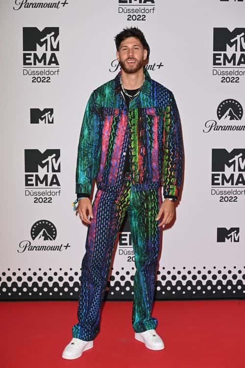 Jack Fowler attends the red carpet during the MTV Europe Music Awards 2022 held at PSD Bank Dome on November 13, 2022 in Duesseldorf, Germany.
