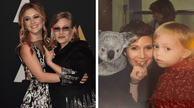 Carrie Fisher with daughter Billie Lourd (Kevin Winter/Getty Images and praisethelourd/Instagram)