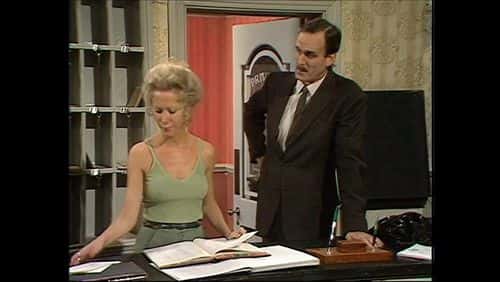 Polly (Connie Booth) and Basil Fawty (John Cleese) in 'Fawlty Towers' (IMDb)