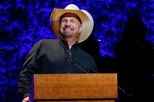 Garth Brooks speaks onstage at the class of 2022 Medallion Ceremony at Country Music Hall of Fame and Museum on October 16, 2022 in Nashville, Tennessee.