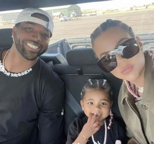Khloe Kardashian and Tristan Thompson with daughter True (Instagram/khloekardashian)