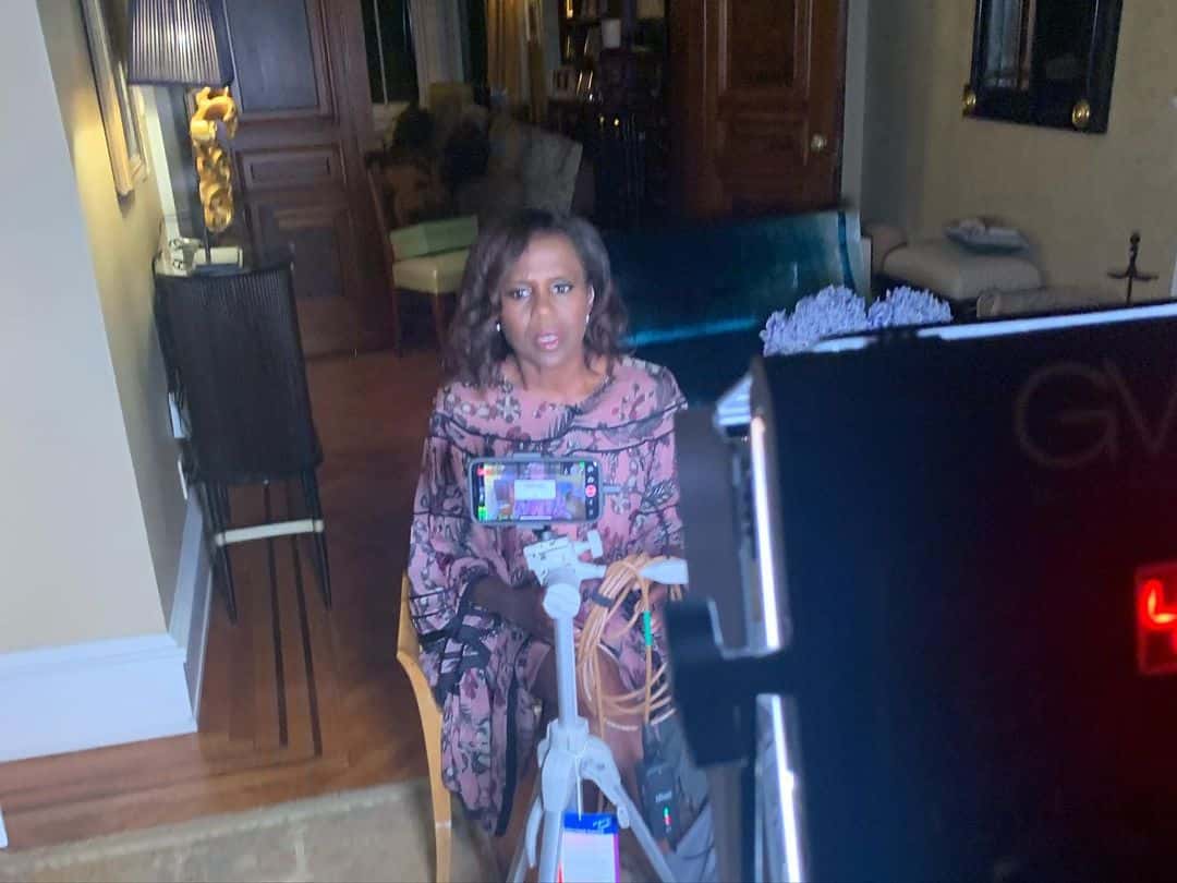 Deborah Roberts reported from her place in the pandemic (@debrobertsabc/Instagram)