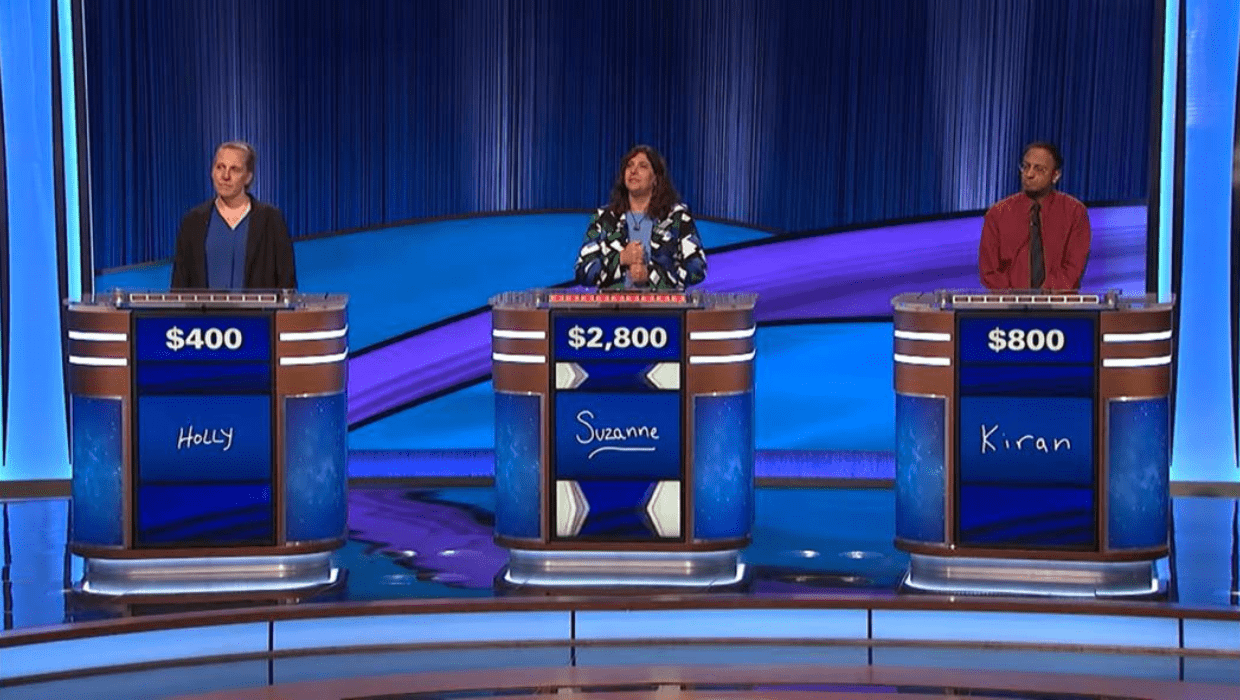 'Jeopardy!' contestant Kiran MacCormick suffered a huge $4000 swing after his answer deemed incorrect (@jeopardy/YouTube)