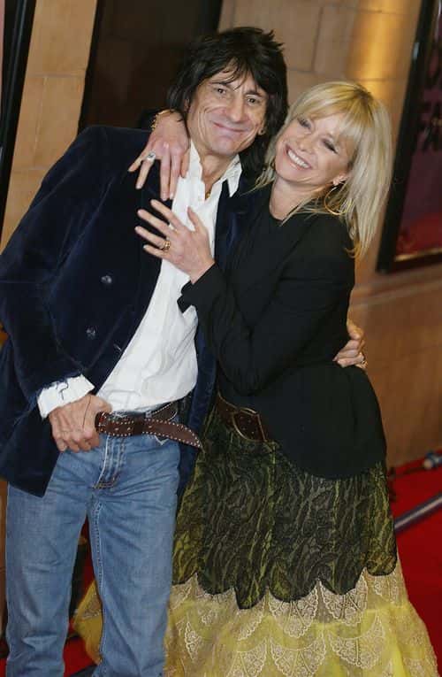 Ronnie Wood and Jo Howard arrive at the final of 