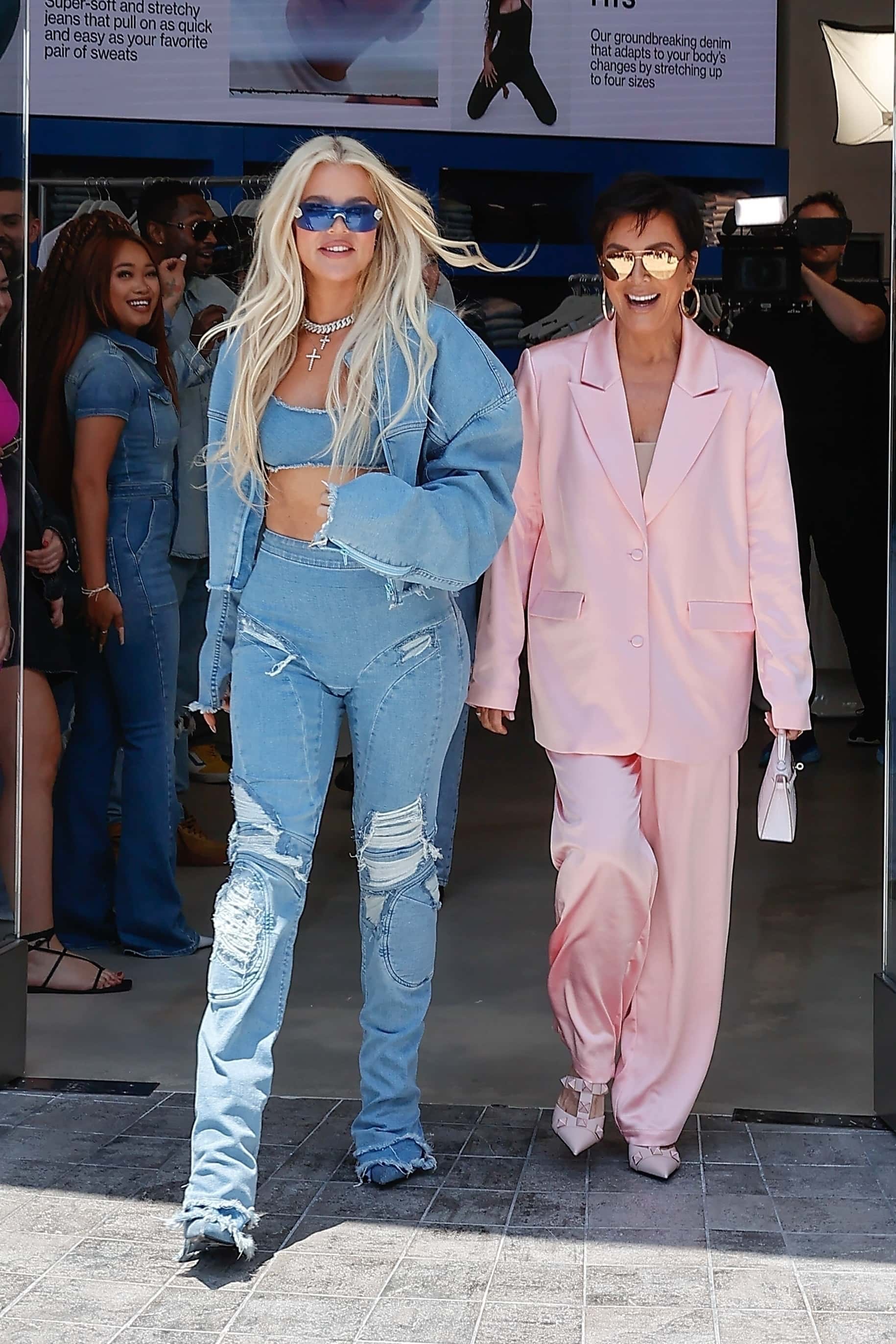 Khloe Kardashian's epic debut: Good American store graced Santa Monica, cheered on by momager Kris Jenner (Backgrid)