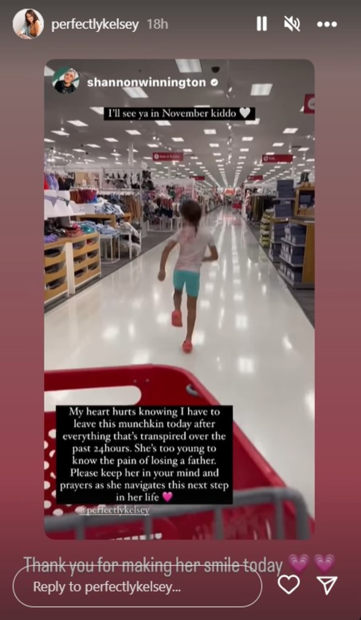 Content creator Kelsey Pumel is grieving the death of her ex-partner and the father of her daughter Kobe (Instagram/@perfectlykelsey)