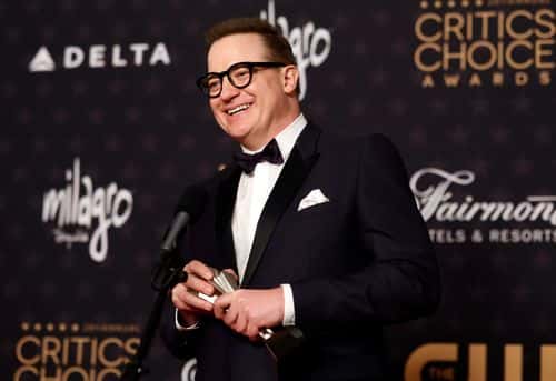 Brendan Fraser, winner of the Best Actor award for