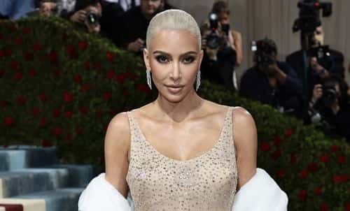 Kim Kardashian attends The 2022 Met Gala Celebrating 