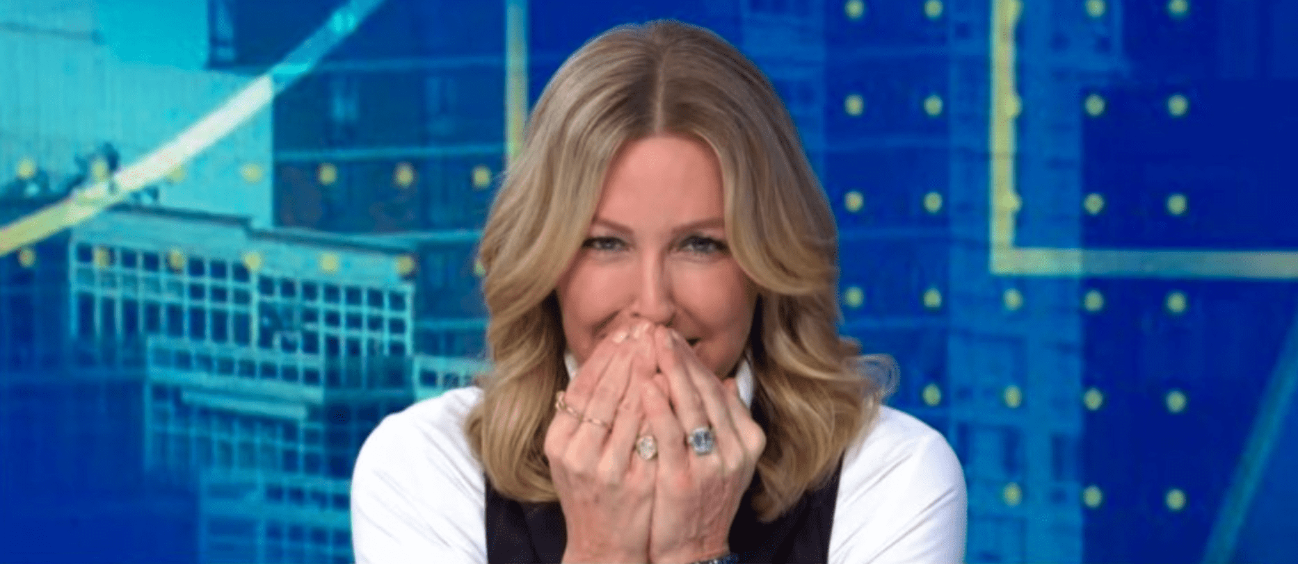 Lara Spencer put her hands over her mouth while talking about the health hazard in the segment (ABC)