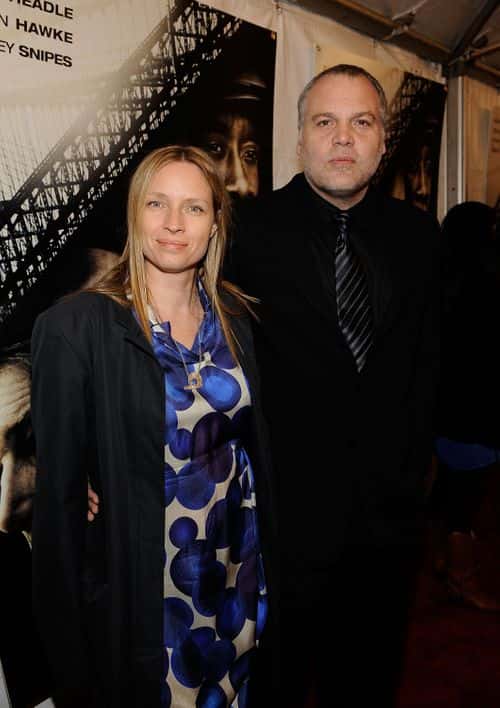 Carin van der Donk and Vincent D'Onofrio attend the premiere of Overture Films