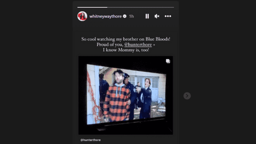 Whitney Way Thore's Instagram story (Instagram/whitneywaythore)