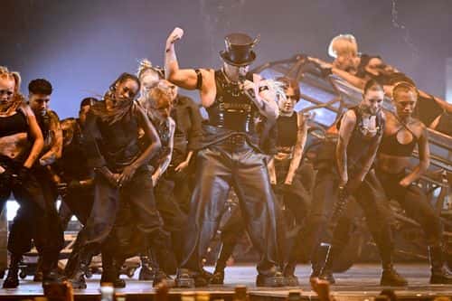 Sam Smith and Kim Petras perform on stage during The BRIT Awards 2023 at The O2 Arena on February 11, 2023 in London, England. (Photo by Gareth Cattermole/Getty Images)