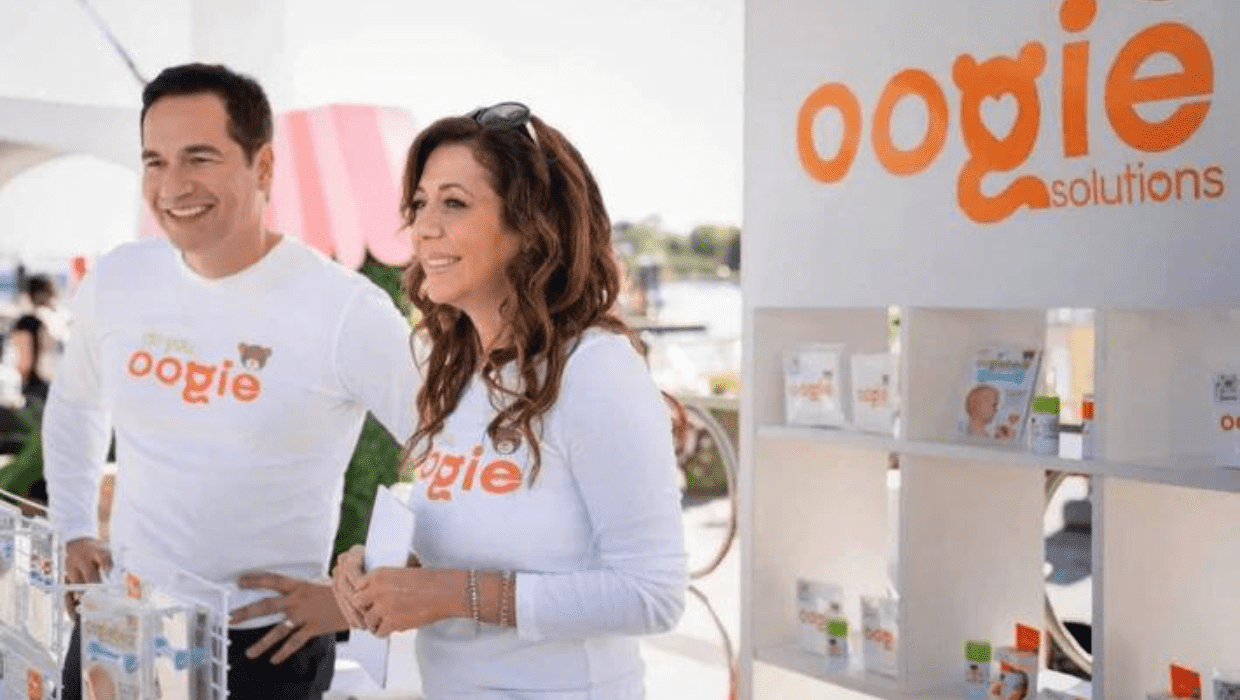 Oogiebear founder, Nina Farzin with her husband Sina Farzin (oogiebear)