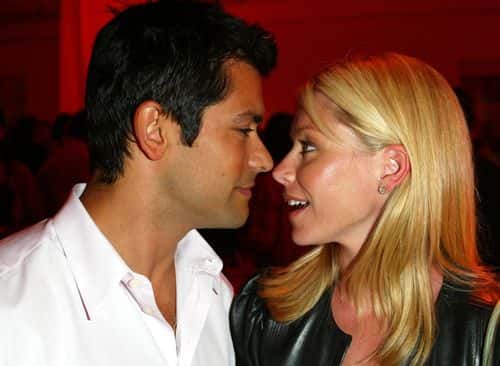 (US TABS AND HOLLYWOOD REPORTER OUT)  Actor Mark Consuelo and TV Host Kelly Ripa at the afterparty for the  Hamptons World Premiere of 'Legally Blond 2 - Red, White & Blonde' June 28, 2003 at Southampton Hall in Southampton, New York.