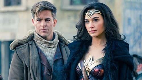 Chris Pine as Steve Trevor and Gal Gadot as Diana Prince in 'Wonder Woman' (2017) (IMDb)