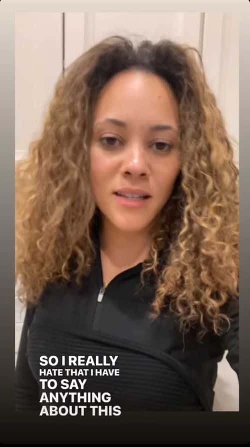 Ashley Darby in her Instagram story (@ashleyboalchdarby/Instagram)