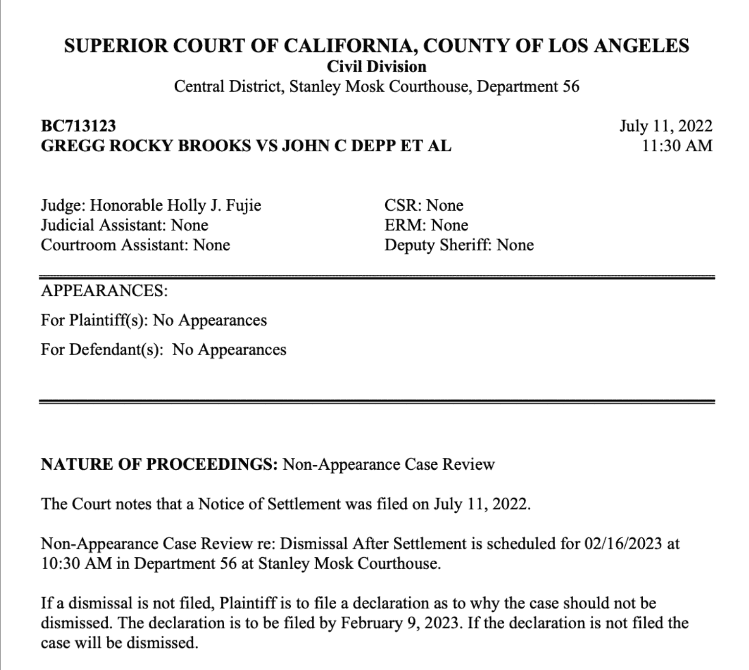 Johnny Depp settled his 2018 case against Gregg Brooks. (Photo: @roaringrapids22/Twitter)