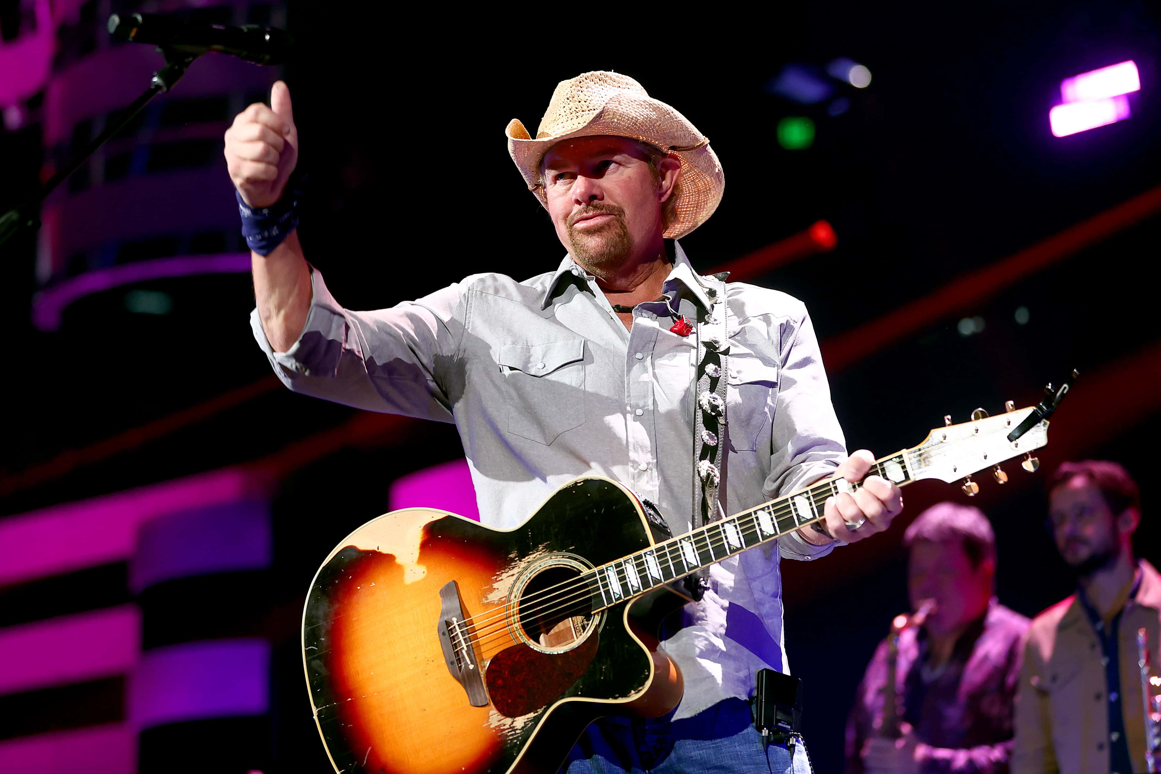 Toby Keith performs onstage during the 2021 iHeartCountry Festival Presented By Capital One at The Frank Erwin Center on October 30, 2021, in Austin, Texas. Editorial Use Only. (Photo by Matt Winkelmeyer/Getty Images for iHeartMedia)