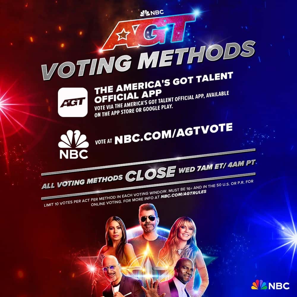 'America's Got Talent' Season 18 viewers votes will be revealed in new episode (Instagram/@agt)