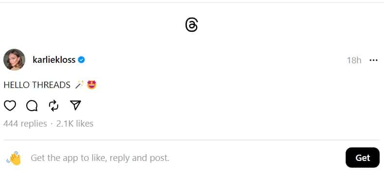 (karliekloss/Threads)