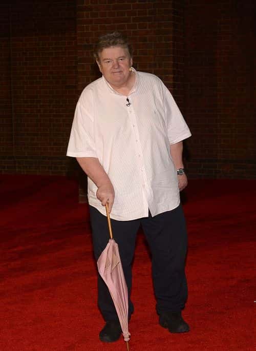 (L-R)  Robbie Coltrane attends The Wizarding World of Harry Potter Diagon Alley Grand Opening at Universal Orlando on June 18, 2014 in Orlando, Florida.