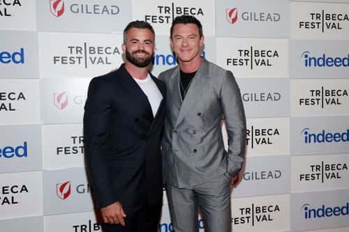 Fran Tomas and Luke Evans attend the 