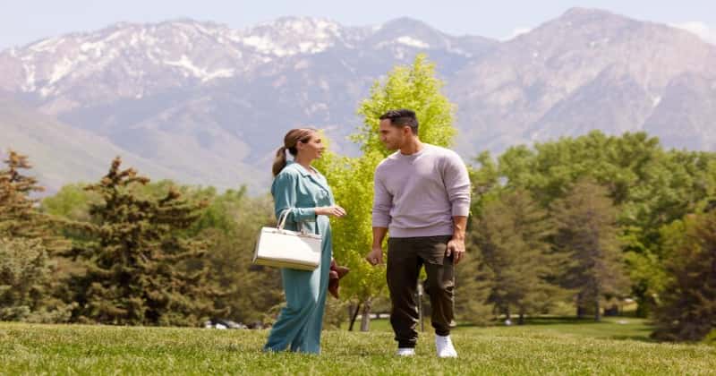Still of Alexa and Carlos PenaVega from 'Love in the Limelight' by Hallmark