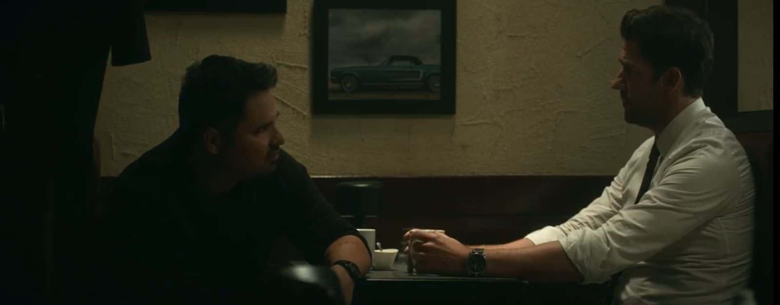 A still from 'Jack Ryan' Season 4 starring John Krsinski as Jack Ryan and Michael Pena as Domingo Chavez (Prime Video)