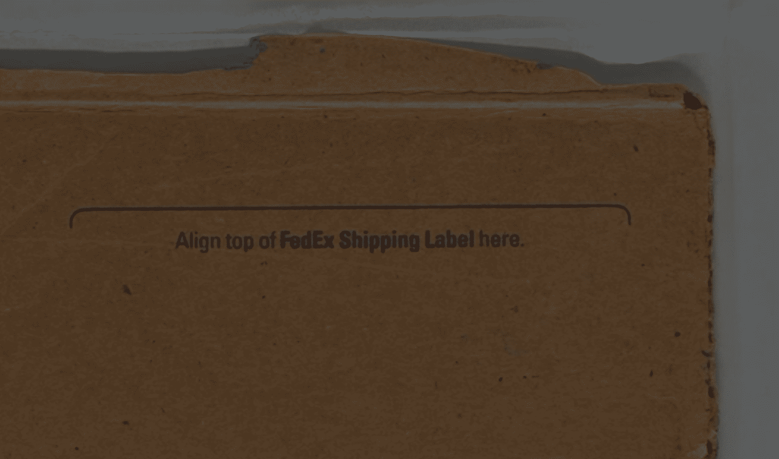 One of the artworks had a FedEx label that featured a font type introduced six years after the death of the artist in 1988 (ABC News screengrab)