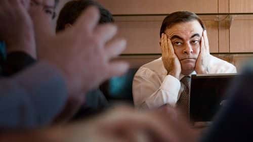 Carlos Ghosn in the documentary 'Fugitive: The Curious Case of Carlos Ghosn' (Netflix)