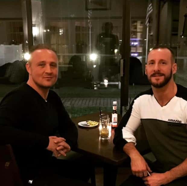 Jason Abate (R) fears his partner was killed after his remains were discovered in an abandoned apartment complex (Facebook / Jason Abate)
