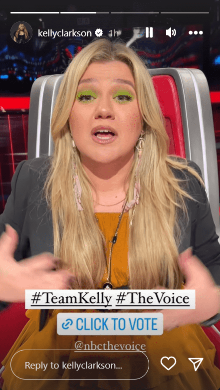 'The Voice' Season 23 coach Kelly Clarkson in Semi-Finals (Instagram/@kellyclarkson)