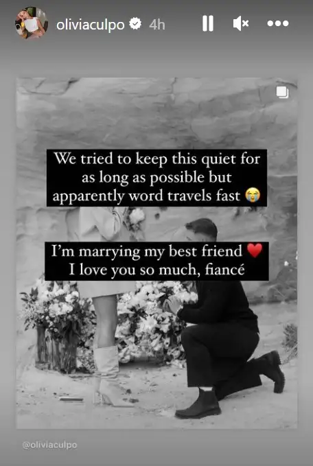 Olivia Culpo and Christian McCaffrey get engaged (@oliviaculpo/Instagram)