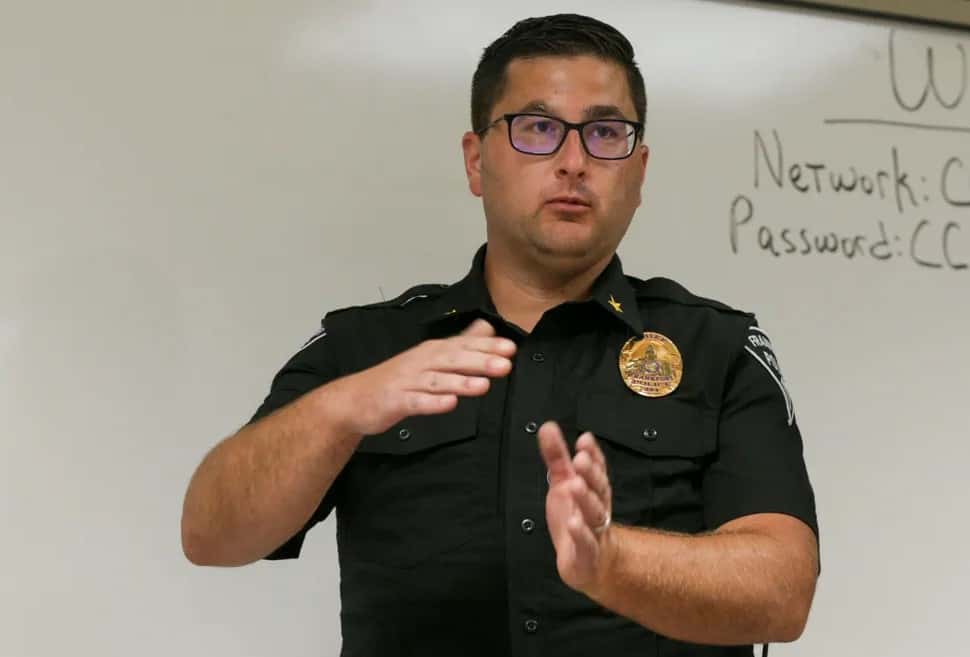 Ferell wrecked Frankfort Police Chief Scott Shoemaker's car (Journal and Courier/ Screengrab)