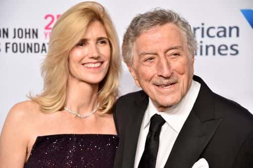 Susan Crow and Tony Bennett attend the Elton John AIDS Foundation's 17th Annual An Enduring Vision Benefit at Cipriani 42nd Street on November 5, 2018 in New York City.
